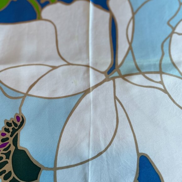 Vintage Christian Dior Silk Scarf – Floral Abstract - Picture 6 of 13